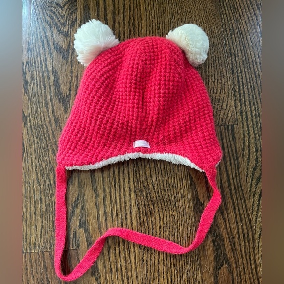 Kraft wool blend winter hat size 2/3 cat print red - Picture 4 of 4